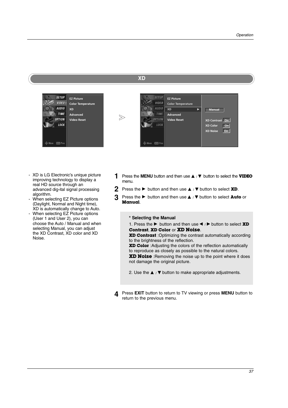LG 42PC3DV-UE User Manual | Page 37 / 68