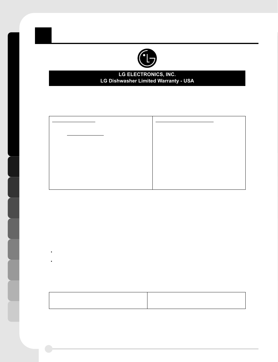Aar rr ra an nt ty y, Wa rranty | LG LDF7811ST User Manual | Page 22 / 48