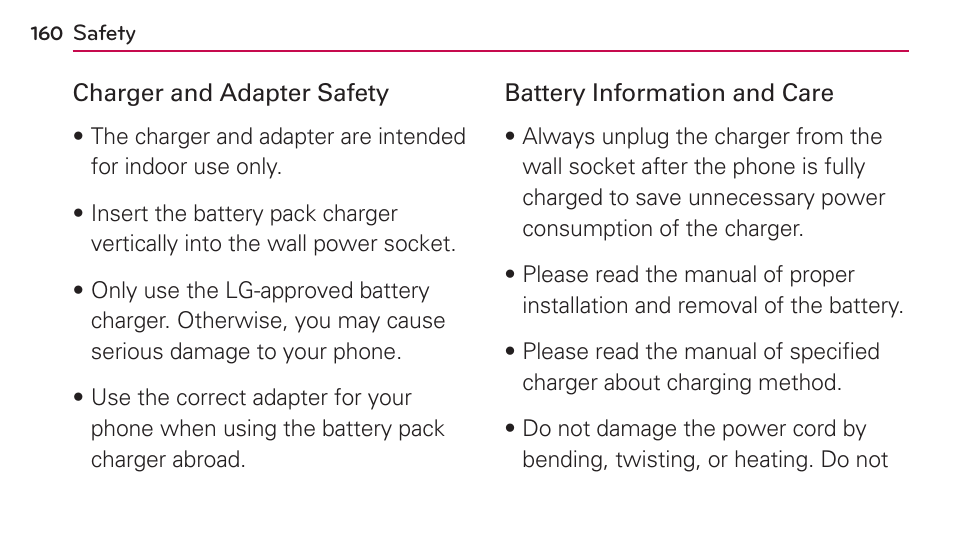 LG US730 User Manual | Page 160 / 200