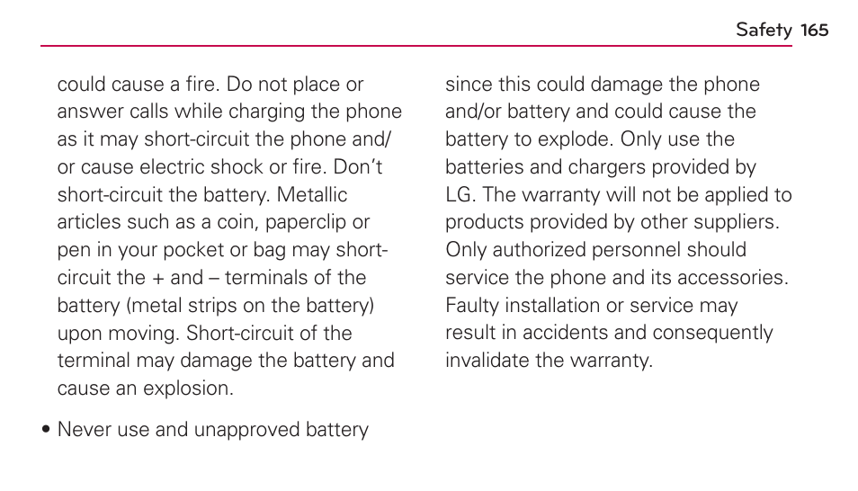 LG US730 User Manual | Page 165 / 200