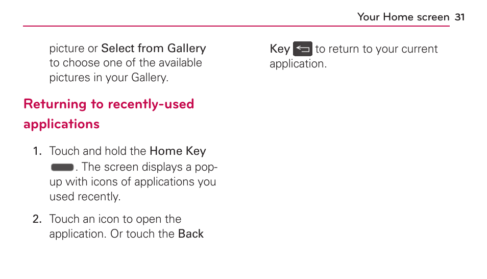 LG US730 User Manual | Page 31 / 200