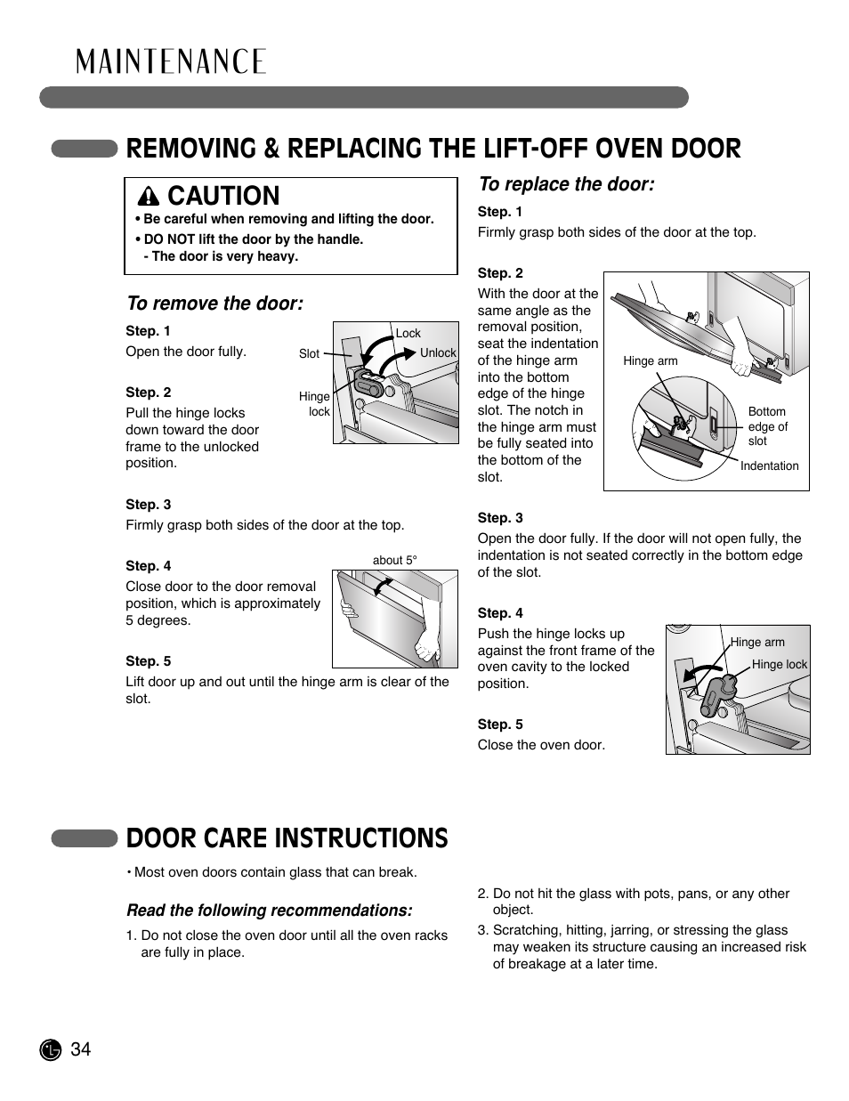 Caution | LG LRE3091SW User Manual | Page 34 / 40