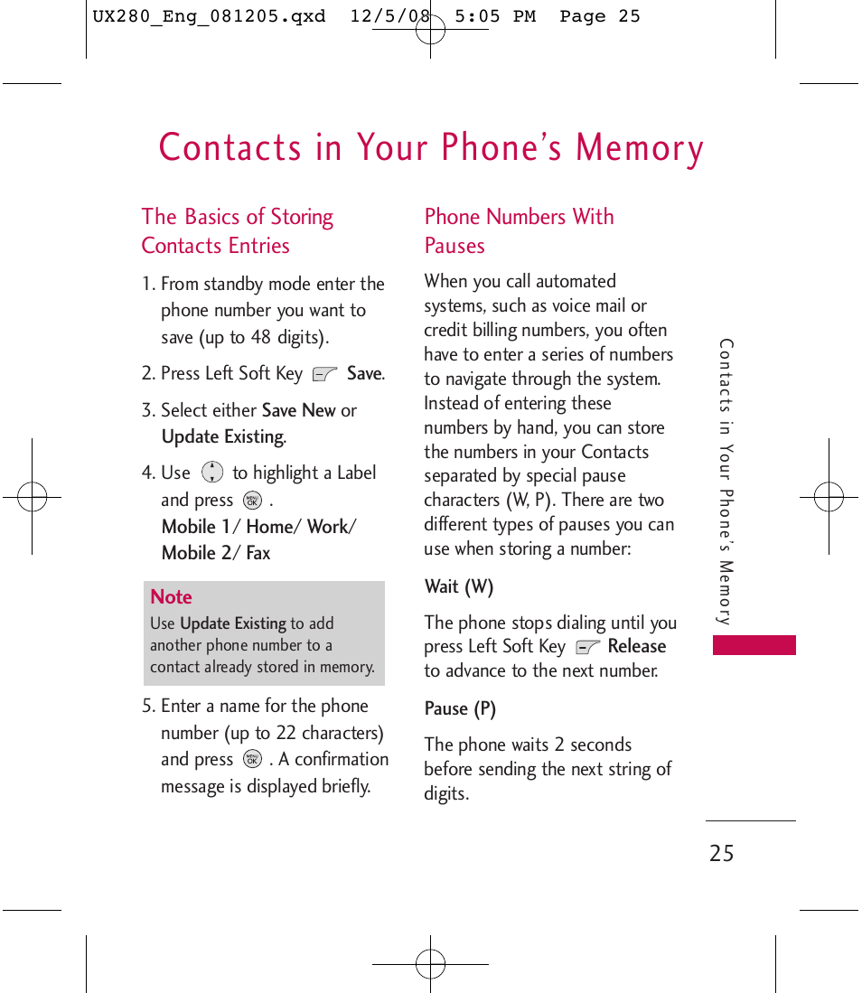 LG LGUX280 User Manual | Page 27 / 226