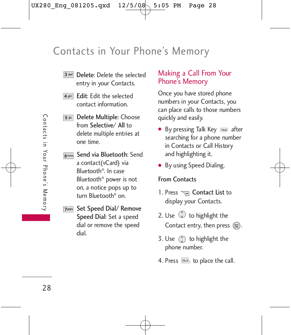 LG LGUX280 User Manual | Page 30 / 226