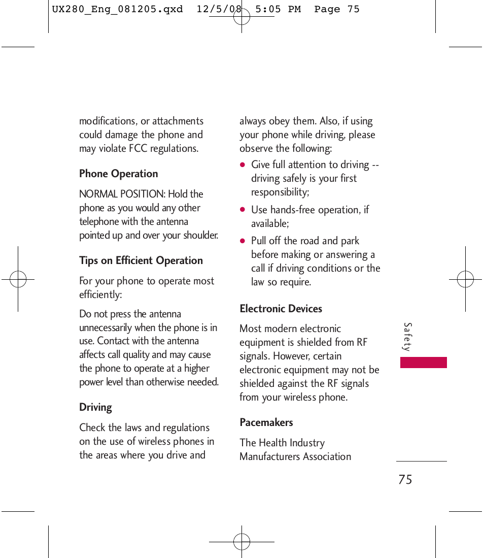 LG LGUX280 User Manual | Page 77 / 226