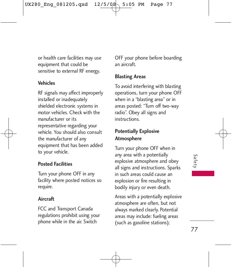 LG LGUX280 User Manual | Page 79 / 226