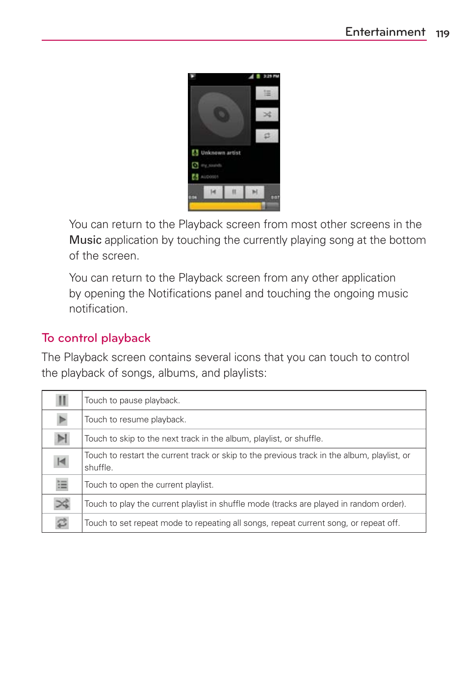 Entertainment | LG AS680 User Manual | Page 121 / 372