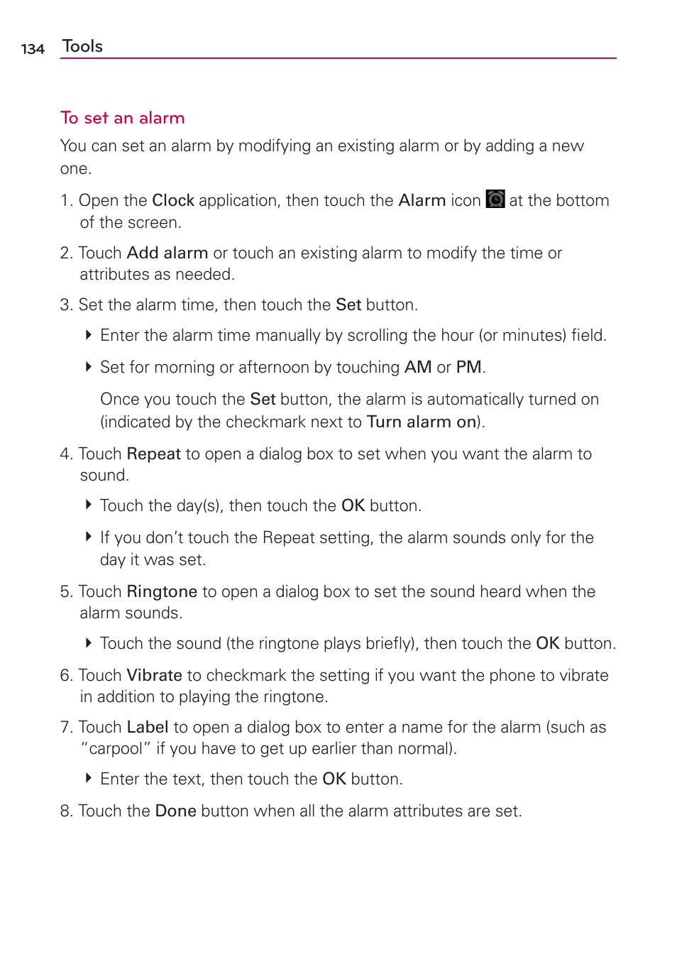 LG AS680 User Manual | Page 136 / 372