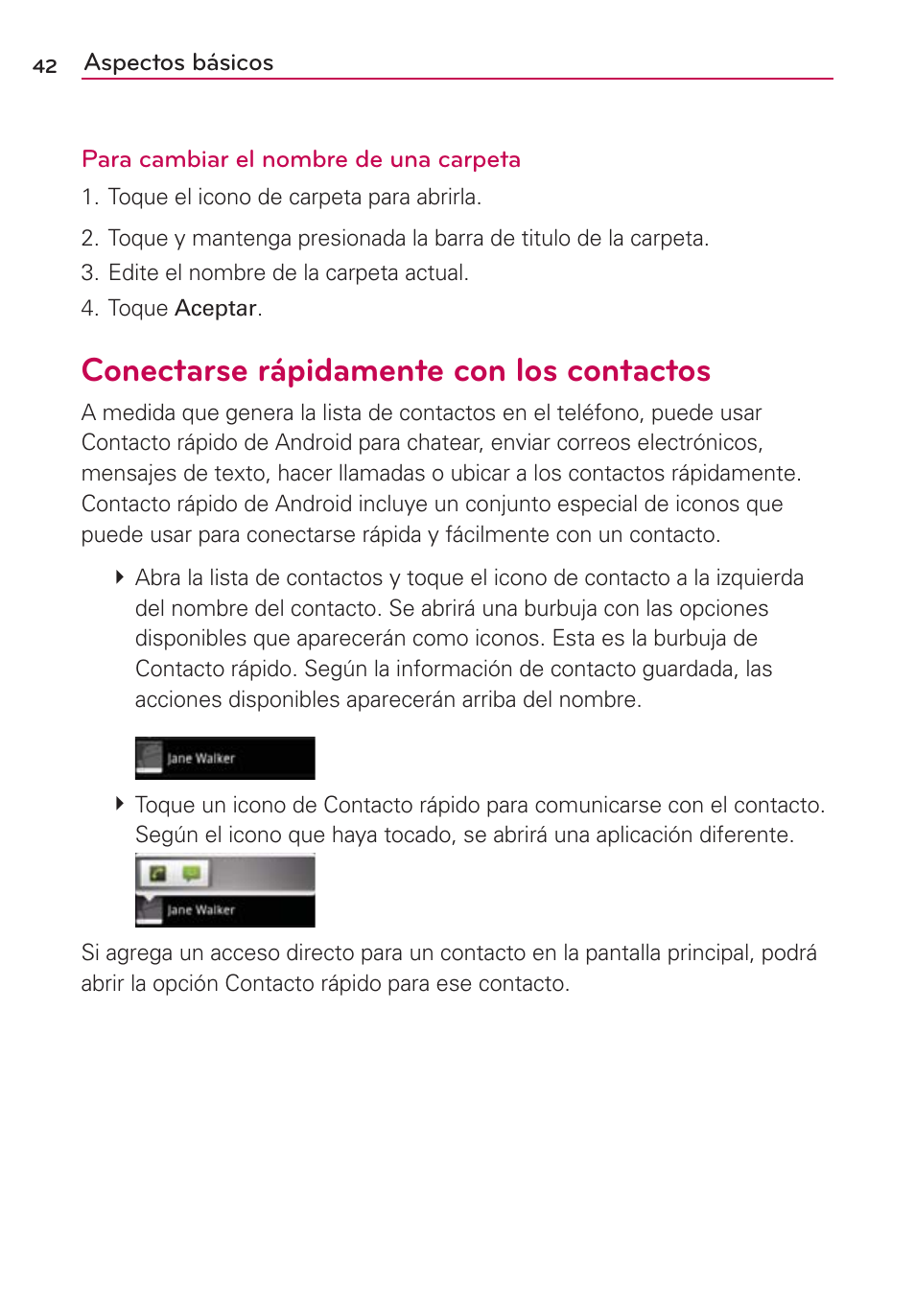 Conectarse rápidamente con los contactos | LG AS680 User Manual | Page 223 / 372