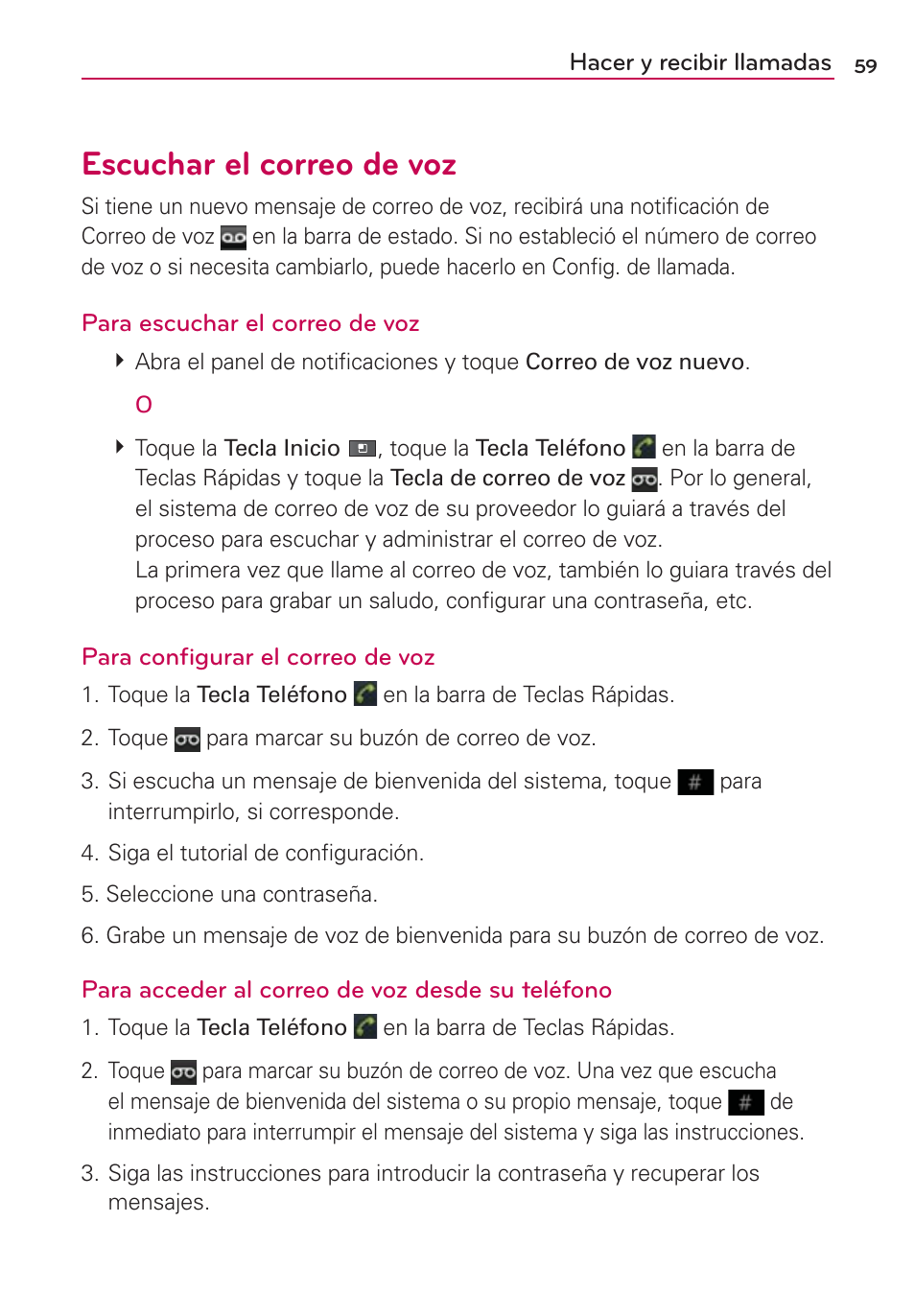 Escuchar el correo de voz | LG AS680 User Manual | Page 240 / 372