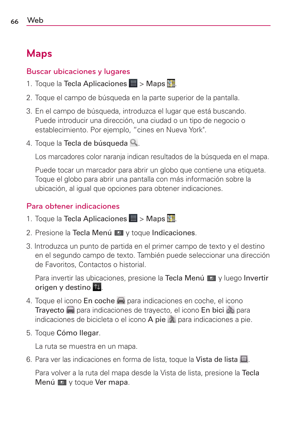 Maps | LG AS680 User Manual | Page 247 / 372
