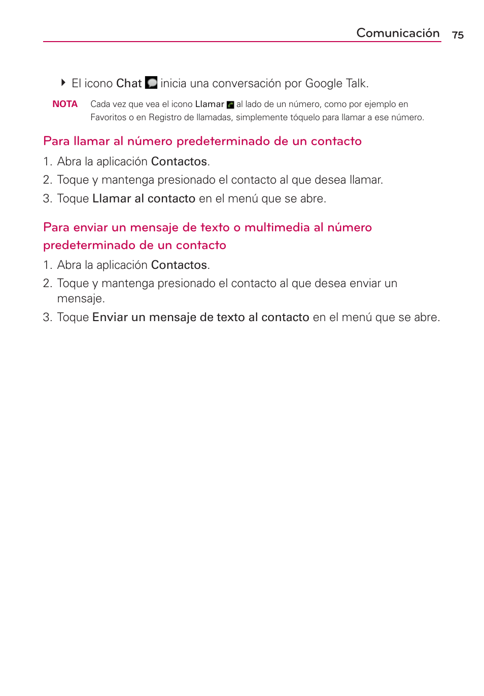 Comunicación | LG AS680 User Manual | Page 256 / 372