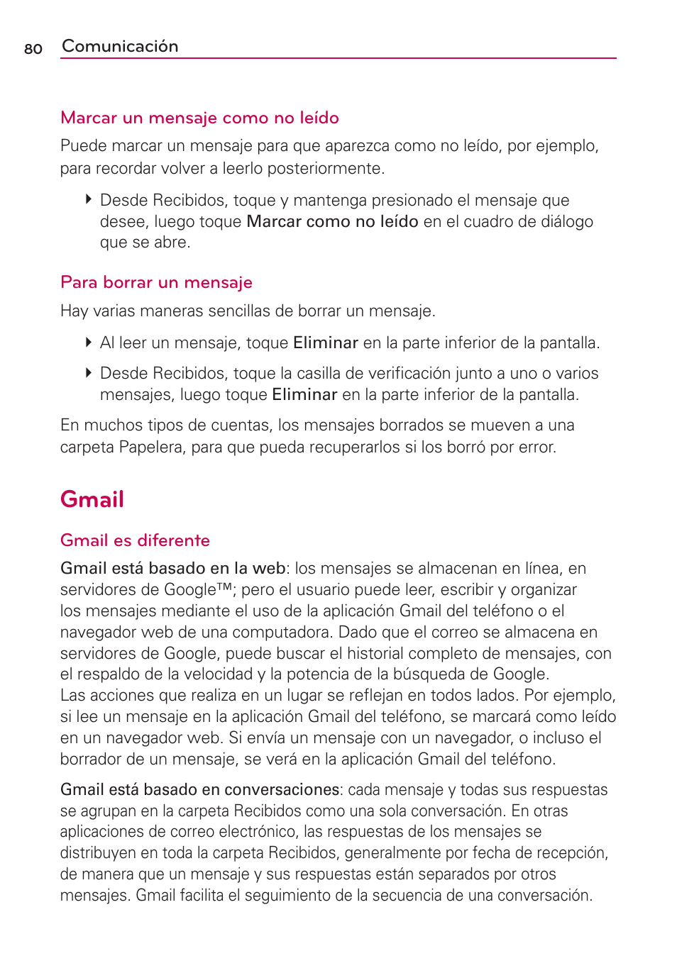 Gmail | LG AS680 User Manual | Page 261 / 372