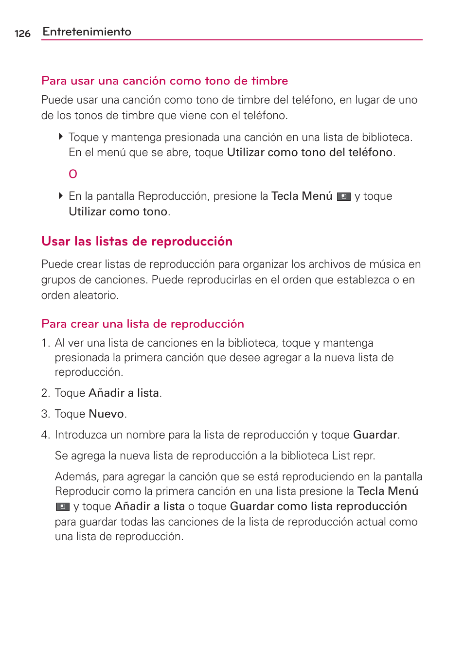 Usar las listas de reproducción | LG AS680 User Manual | Page 307 / 372