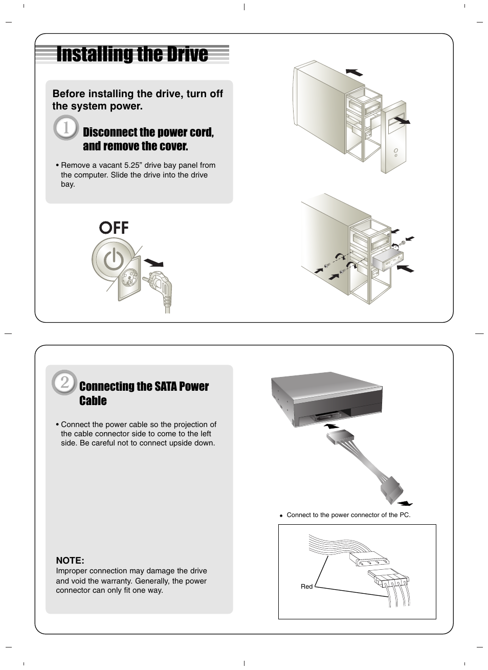 LG GSA-H62L User Manual | 4 pages
