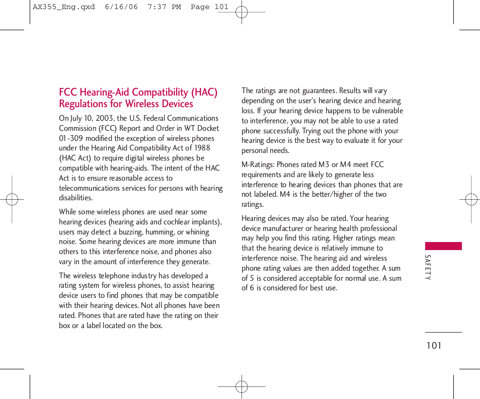 LG LGAX355 User Manual | Page 103 / 110