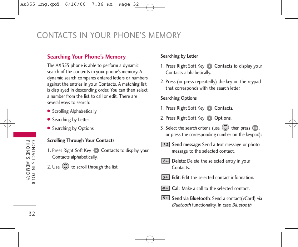 LG LGAX355 User Manual | Page 34 / 110