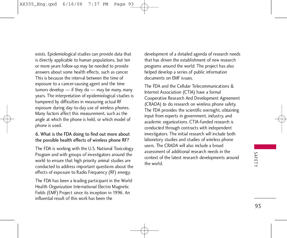 LG LGAX355 User Manual | Page 95 / 110