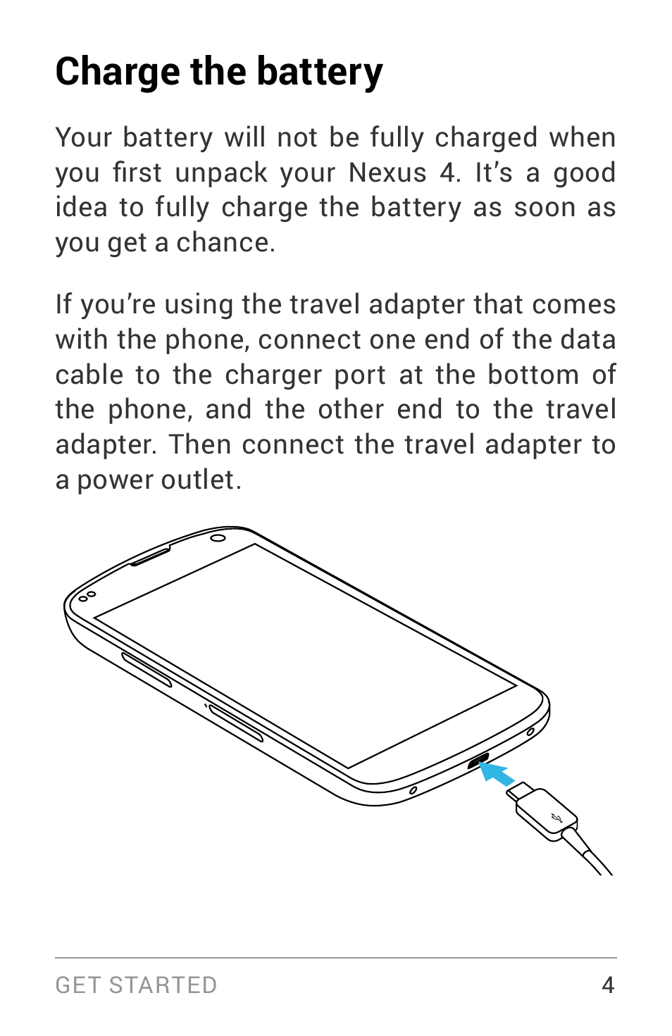 Charge the battery | LG LGE960W User Manual | Page 13 / 235