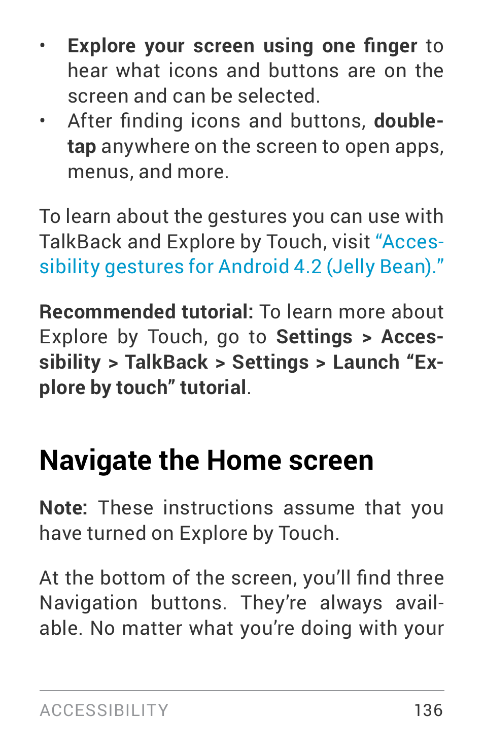 Navigate the home screen | LG LGE960W User Manual | Page 145 / 235