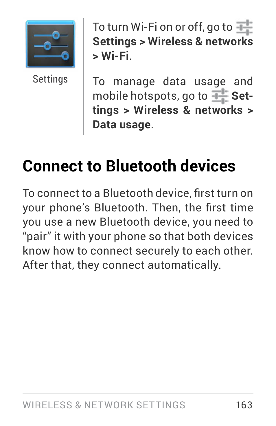 Connect to bluetooth devices | LG LGE960W User Manual | Page 172 / 235