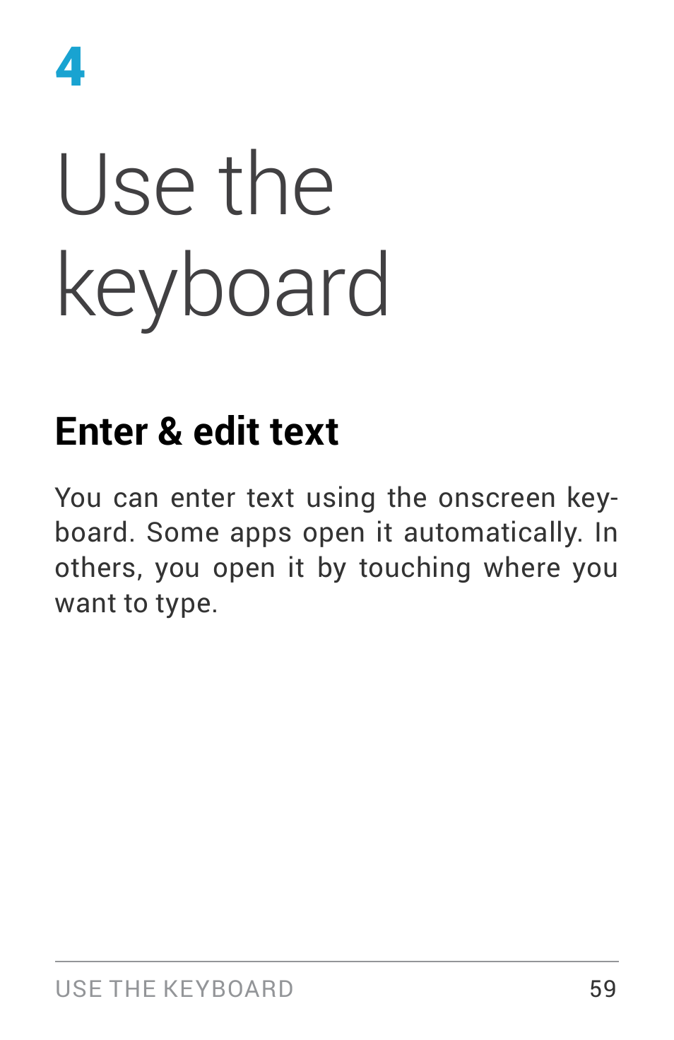 Use the keyboard, Enter & edit text | LG LGE960W User Manual | Page 68 / 235