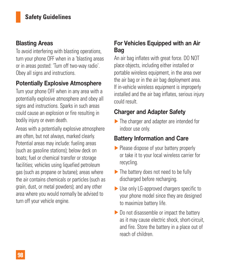 LG P925 User Manual | Page 102 / 119