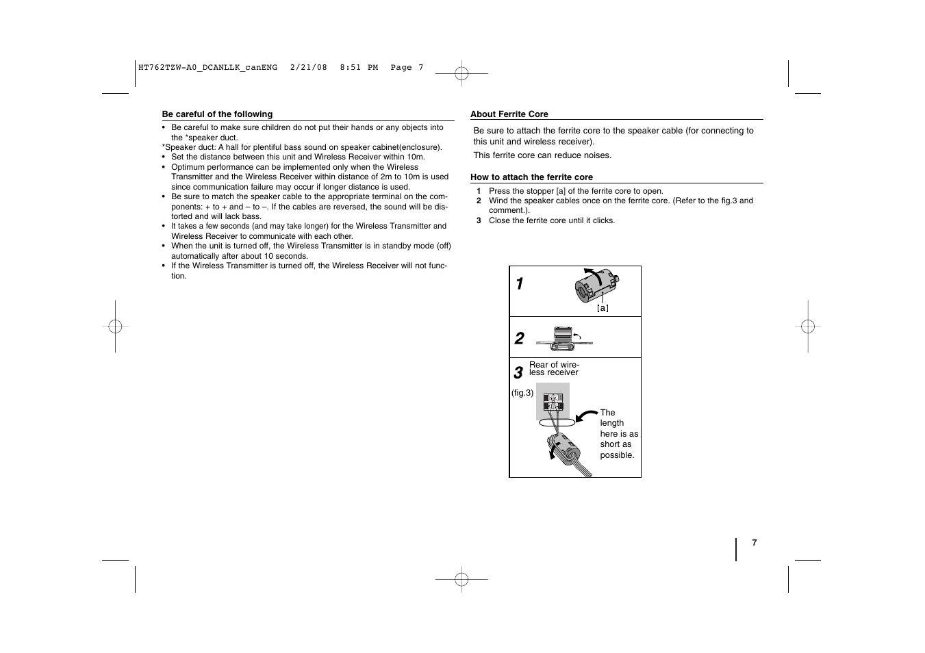 LG LHT888 User Manual | Page 7 / 24