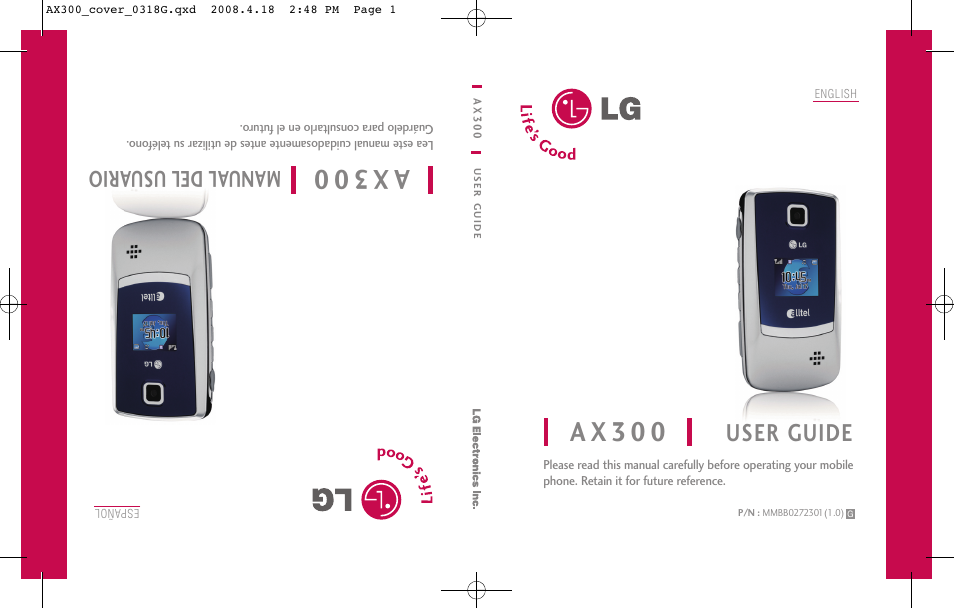 LG LGAX300 User Manual | 115 pages