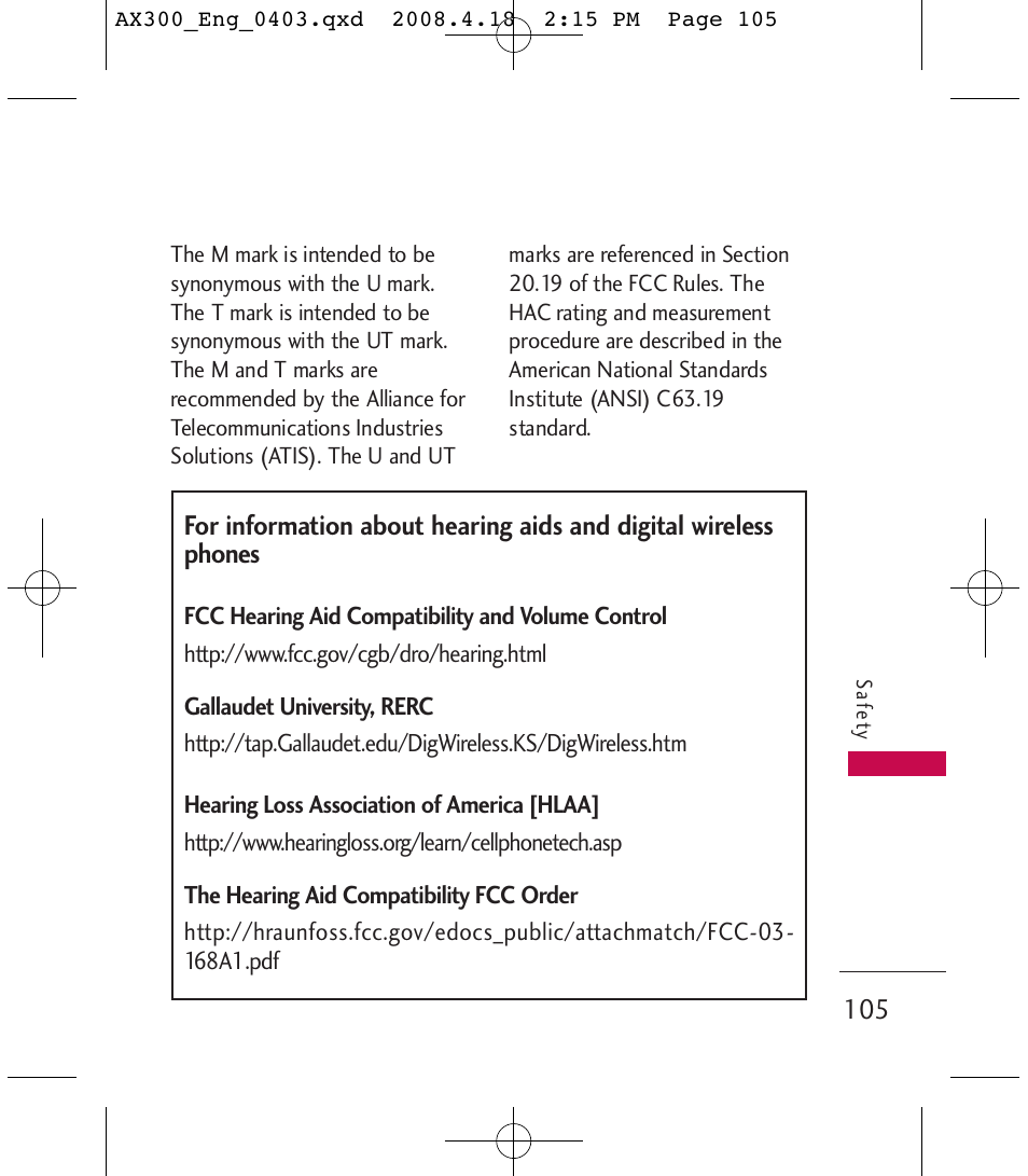 LG LGAX300 User Manual | Page 107 / 115
