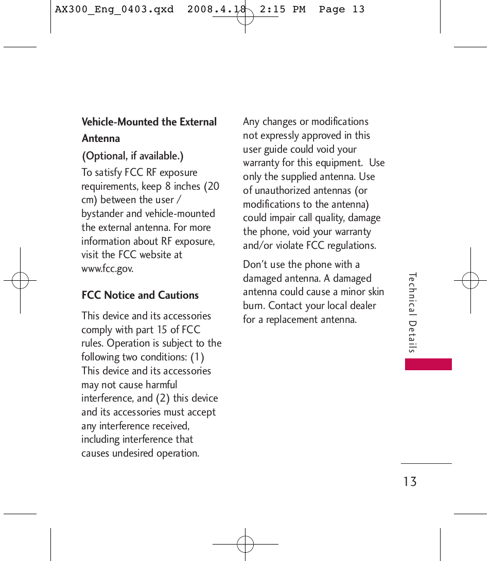 LG LGAX300 User Manual | Page 15 / 115