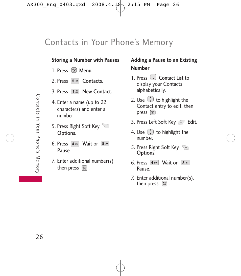 LG LGAX300 User Manual | Page 28 / 115