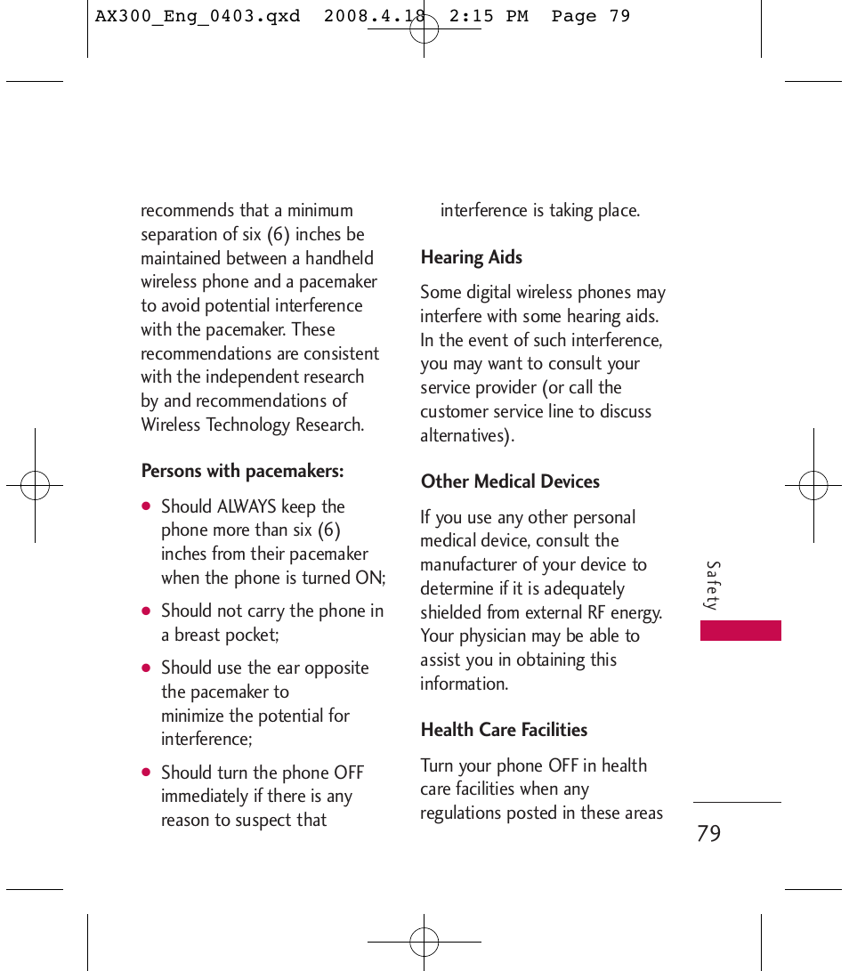 LG LGAX300 User Manual | Page 81 / 115