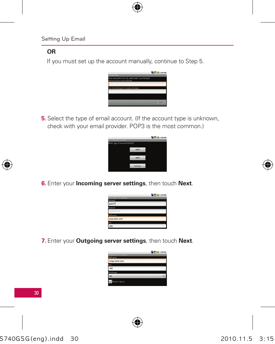 LG LGUS740 User Manual | Page 30 / 82