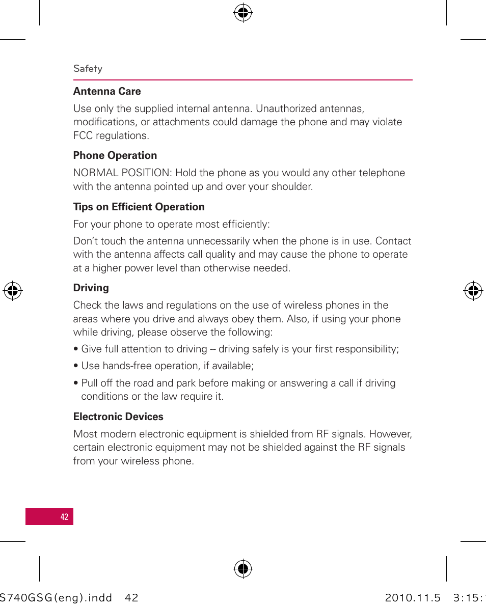 LG LGUS740 User Manual | Page 42 / 82