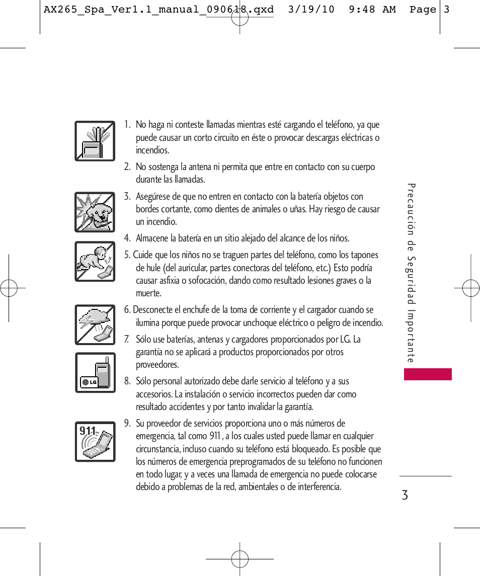 LG LGAX265 User Manual | Page 133 / 269