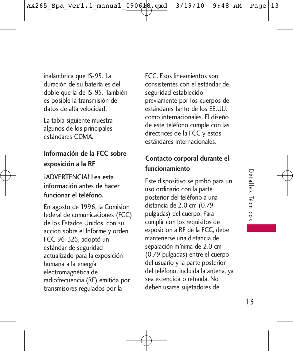 LG LGAX265 User Manual | Page 143 / 269