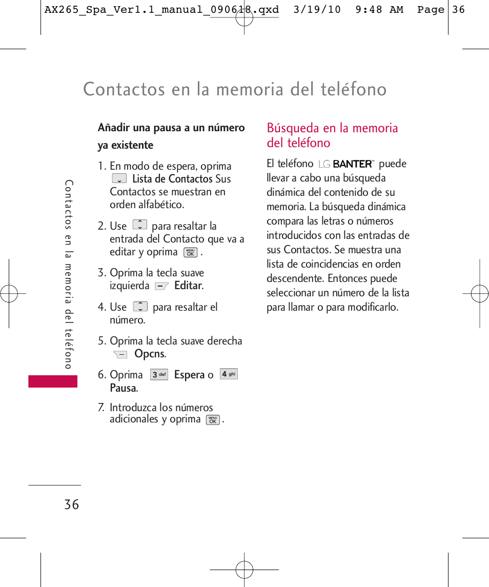 LG LGAX265 User Manual | Page 166 / 269