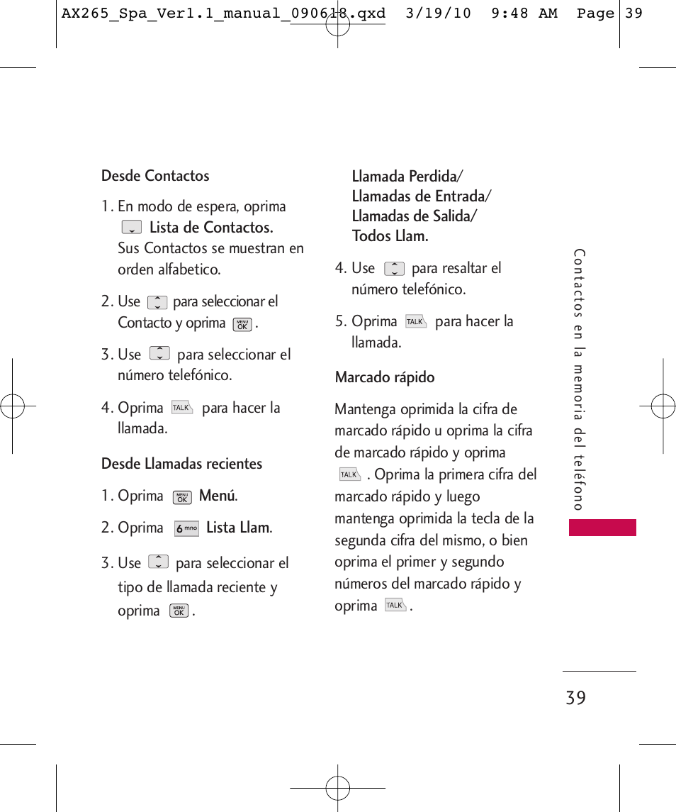 LG LGAX265 User Manual | Page 169 / 269