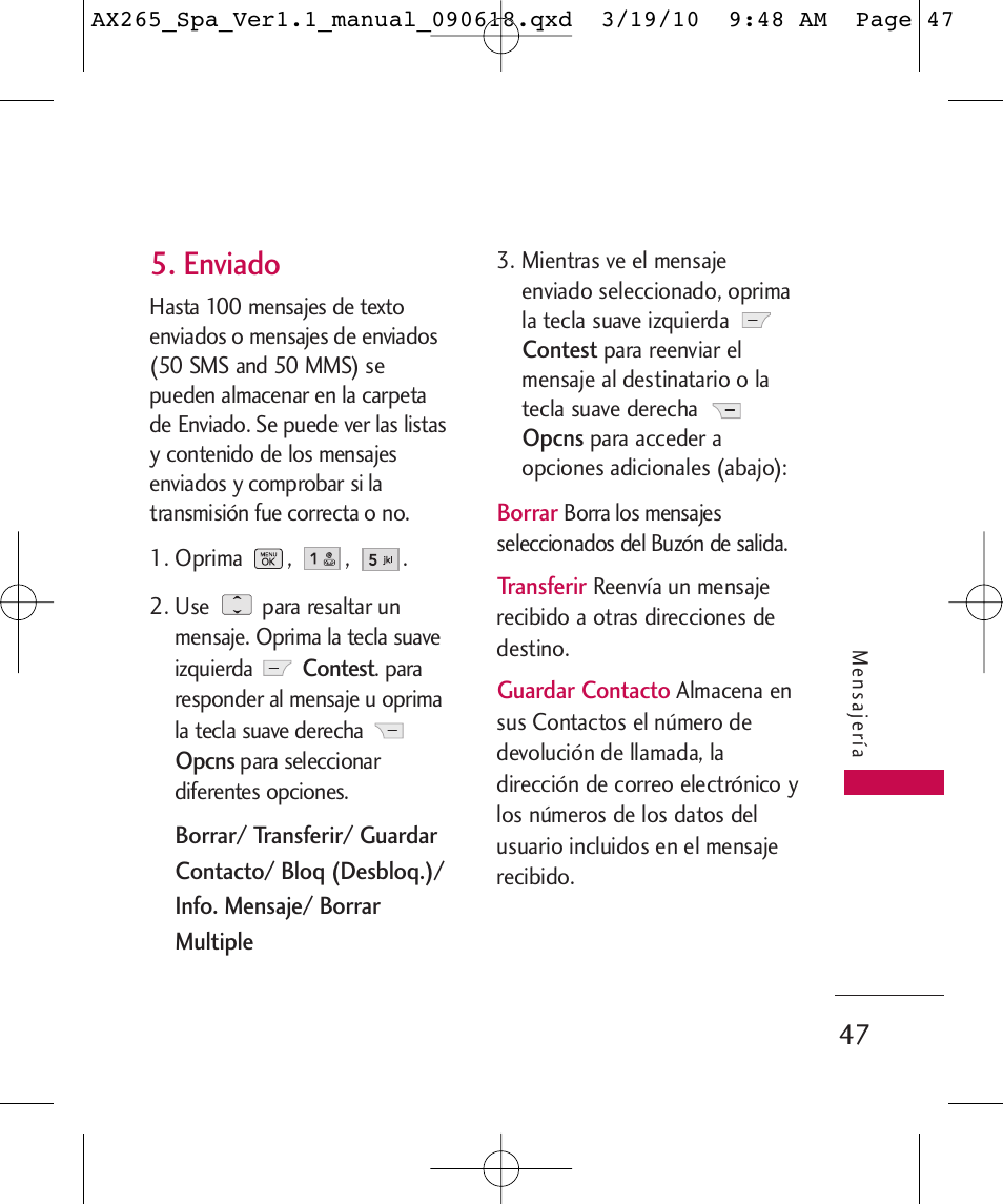 Enviado | LG LGAX265 User Manual | Page 177 / 269