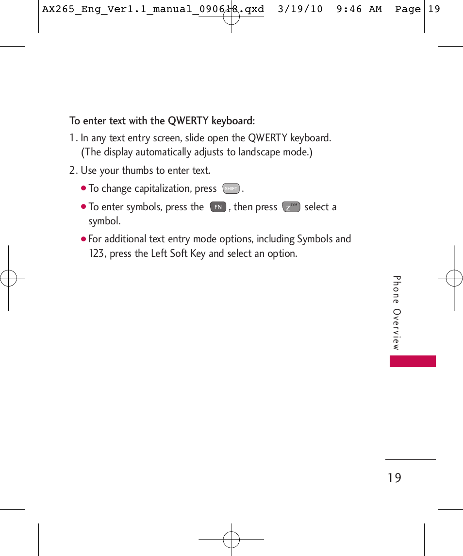 LG LGAX265 User Manual | Page 21 / 269