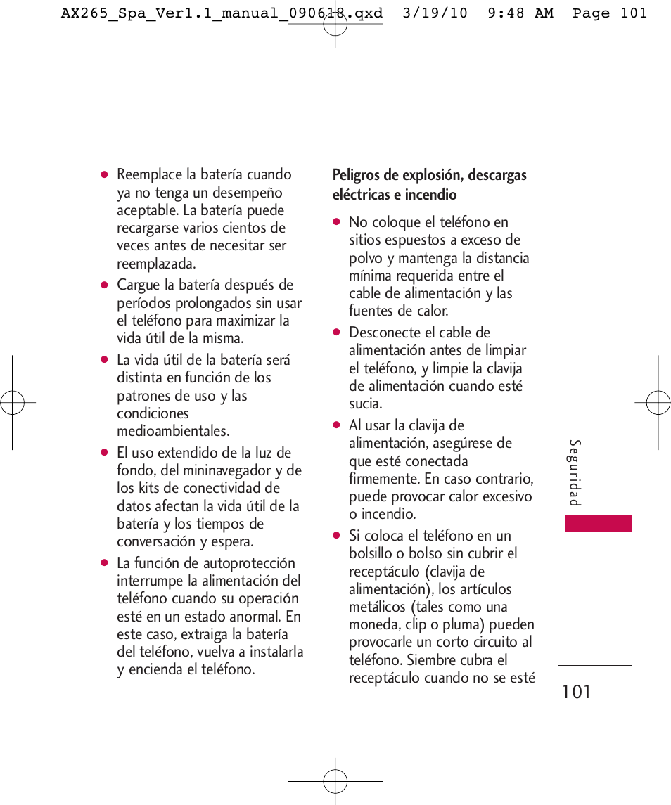 LG LGAX265 User Manual | Page 231 / 269