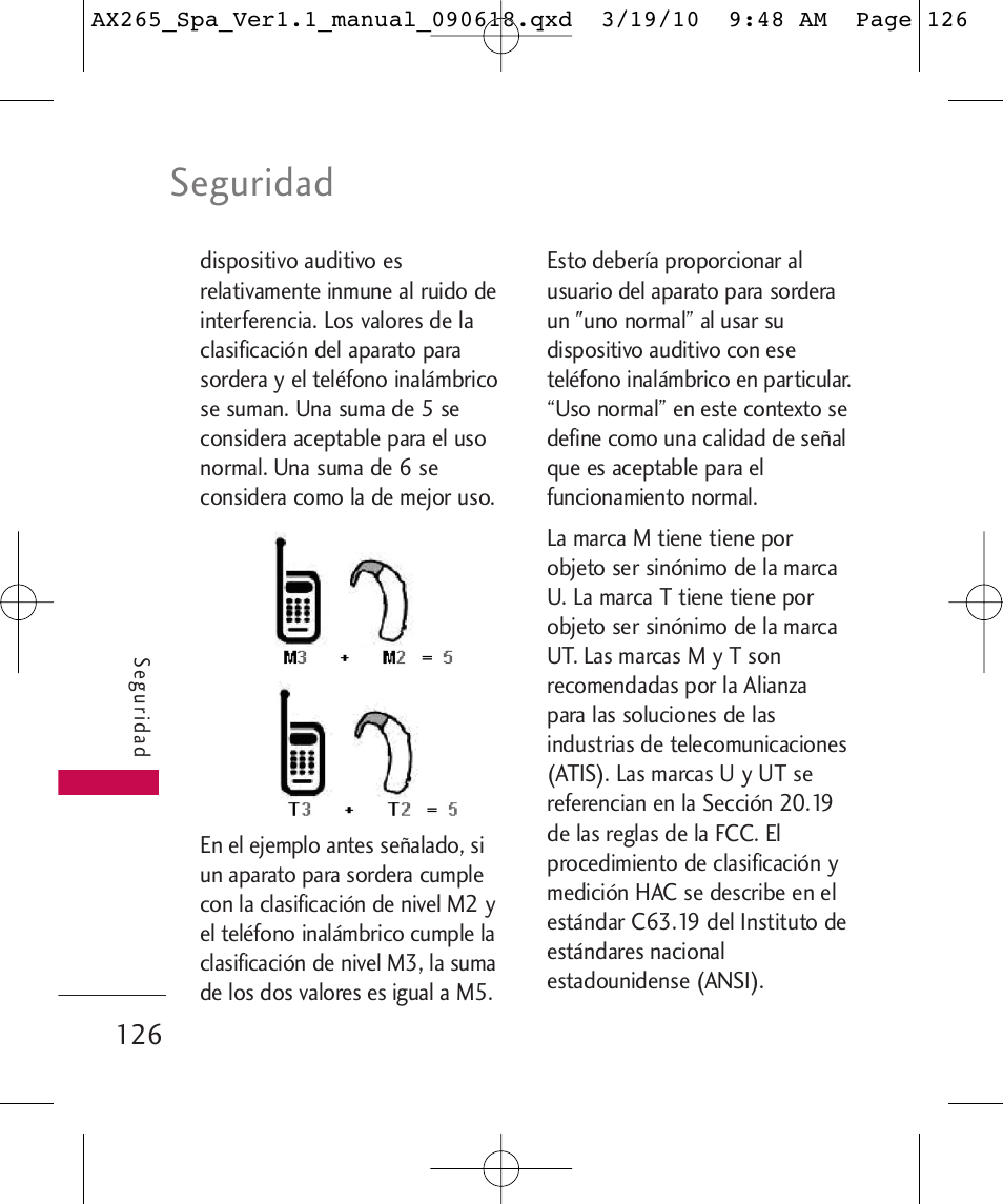 Seguridad | LG LGAX265 User Manual | Page 256 / 269