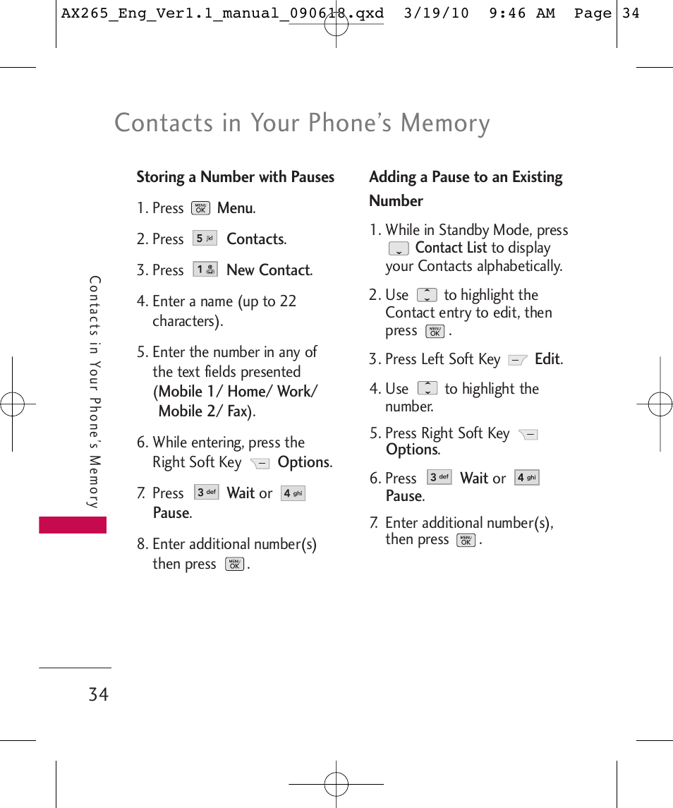 LG LGAX265 User Manual | Page 36 / 269