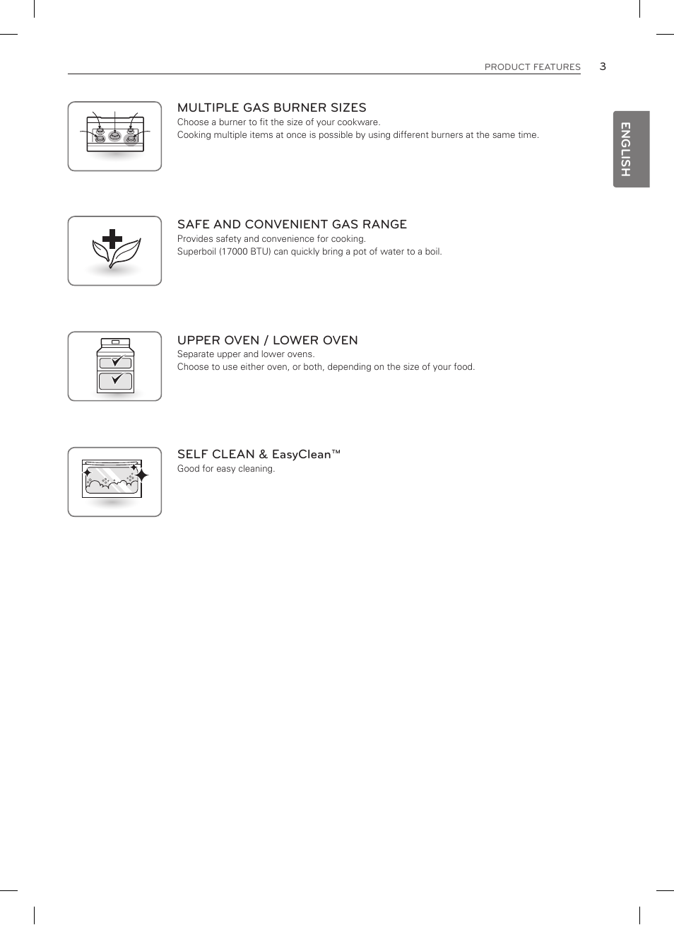 LG LDG3035SB User Manual | Page 4 / 101