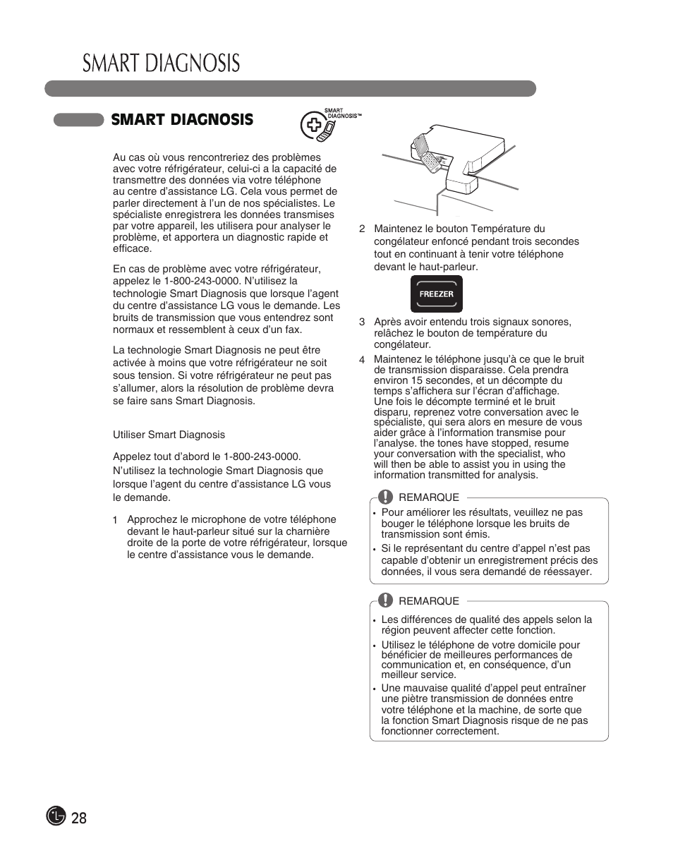 Smart diagnosis | LG LFC28768ST User Manual | Page 64 / 108