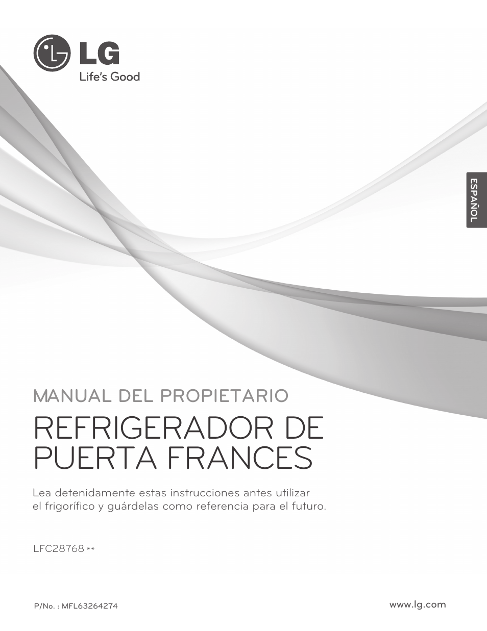 Refrigerador de puerta frances, Manual del propietario | LG LFC28768ST User Manual | Page 73 / 108