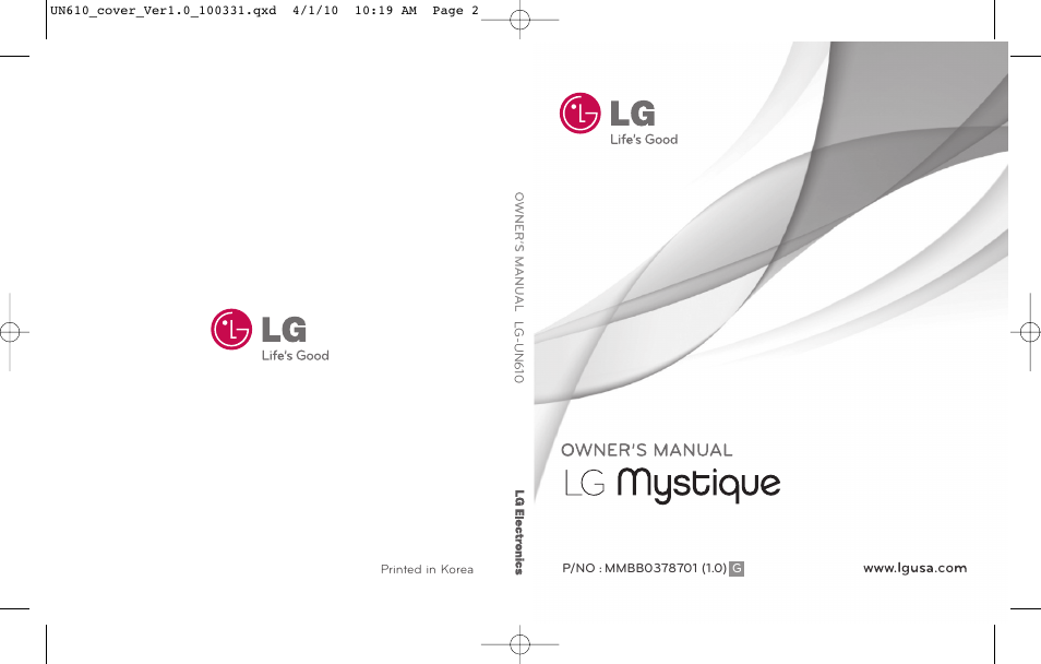 LG UN610 User Manual | 266 pages