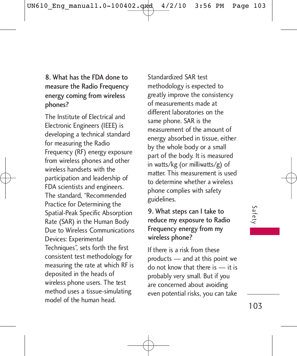 LG UN610 User Manual | Page 105 / 266