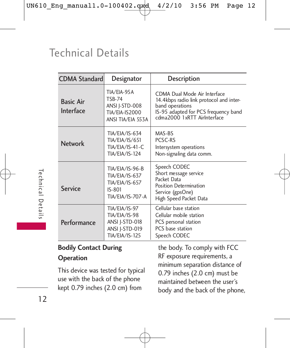 Technical details | LG UN610 User Manual | Page 14 / 266